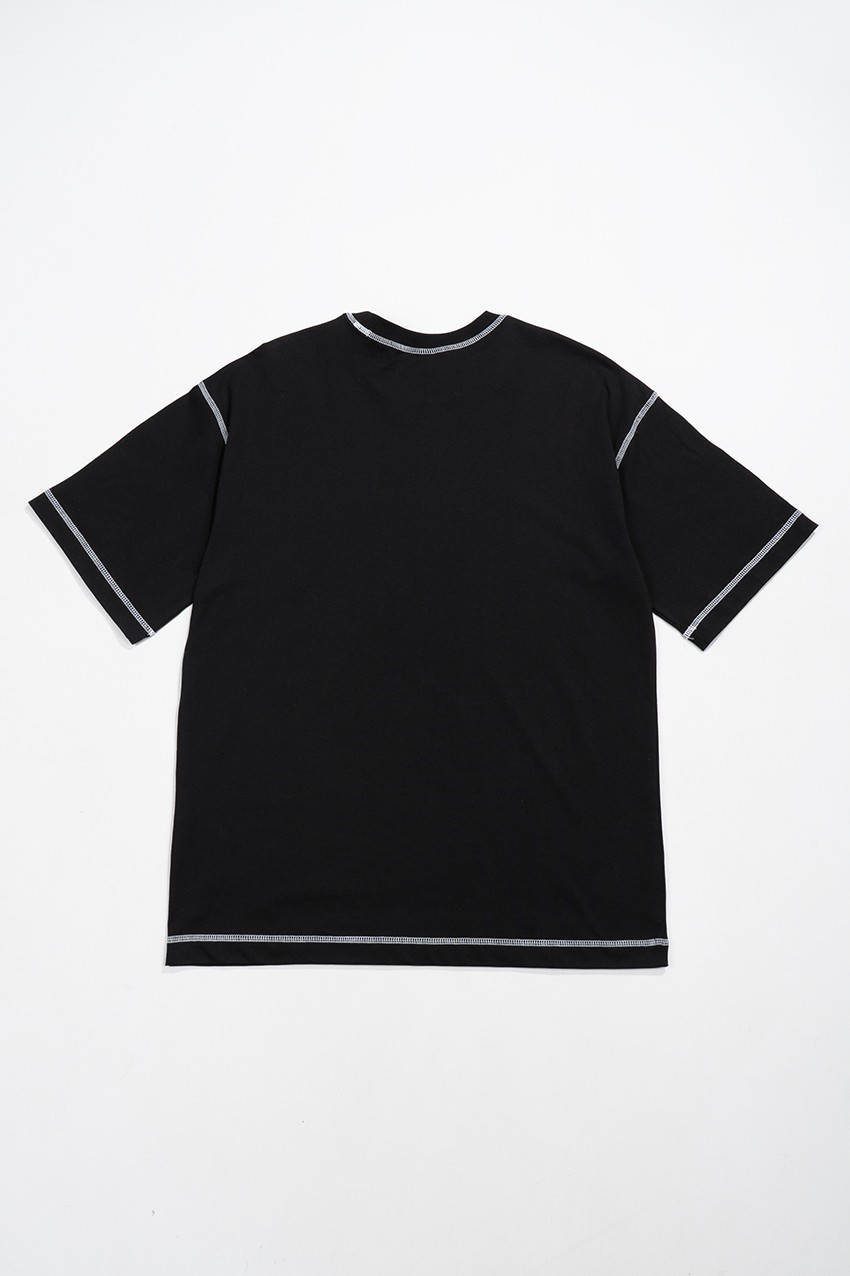Kontrast Dikiş Oversize Erkek Tişört UK1124SY - Aksesuarix